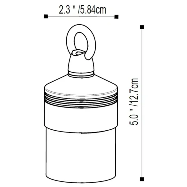 Pro-Trade HL1 Hanging Light Brass Housing Antique Finish w/ 2.5W 2700K T3 LED (PT-HL1-BS-LED)