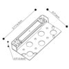 Pro-Trade LL2 5.7" Ledge Light Gray Finish w/ 0.8W 2700K Removable LED Module (PT-LL2-GY-LED)