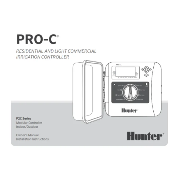 Hunter Pro-C Owner's Manual - Official Physical Copy (LIT690)